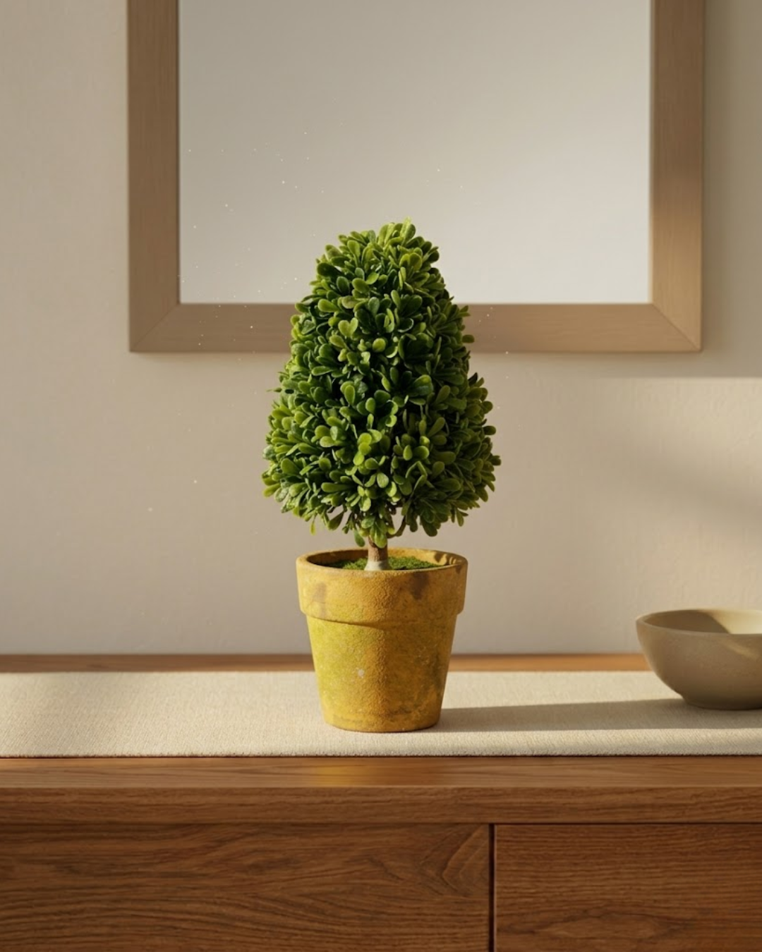 Faux Mini Triangular Topiary