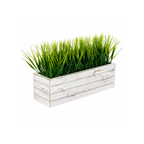 Faux Wheatgrass Planter